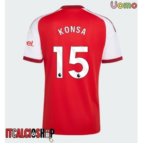 Arsenal Ezri Konsa #15 Prima Maglia 2026-27 Manica Corta Arsenal Ezri Konsa #15 Prima Maglia 2026-27 Manica Corta